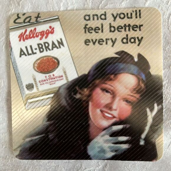 Coasters Retro Vintage Kelloggs Plastic - Picture 4 of 9